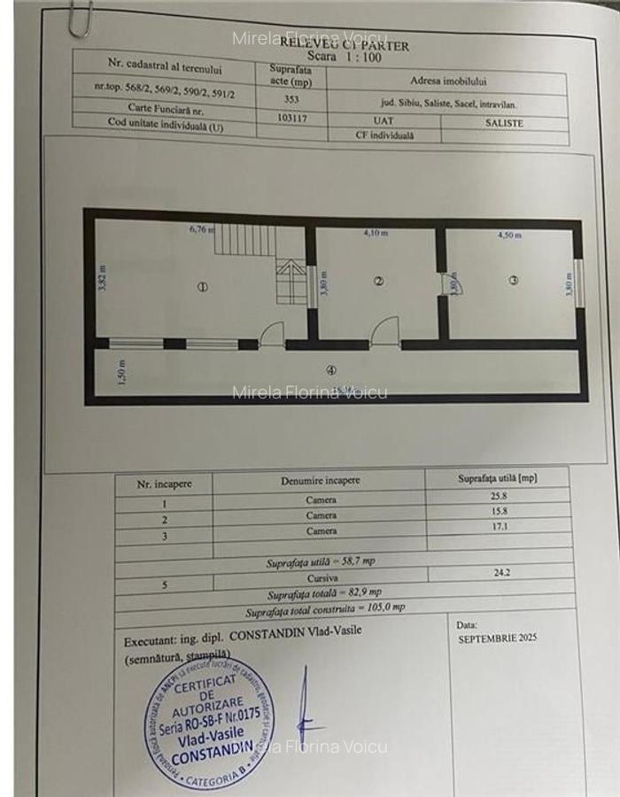 Casa individuala cu D+P la rosu si teren 350 mp in Sacel(15km Sibiu) - 7