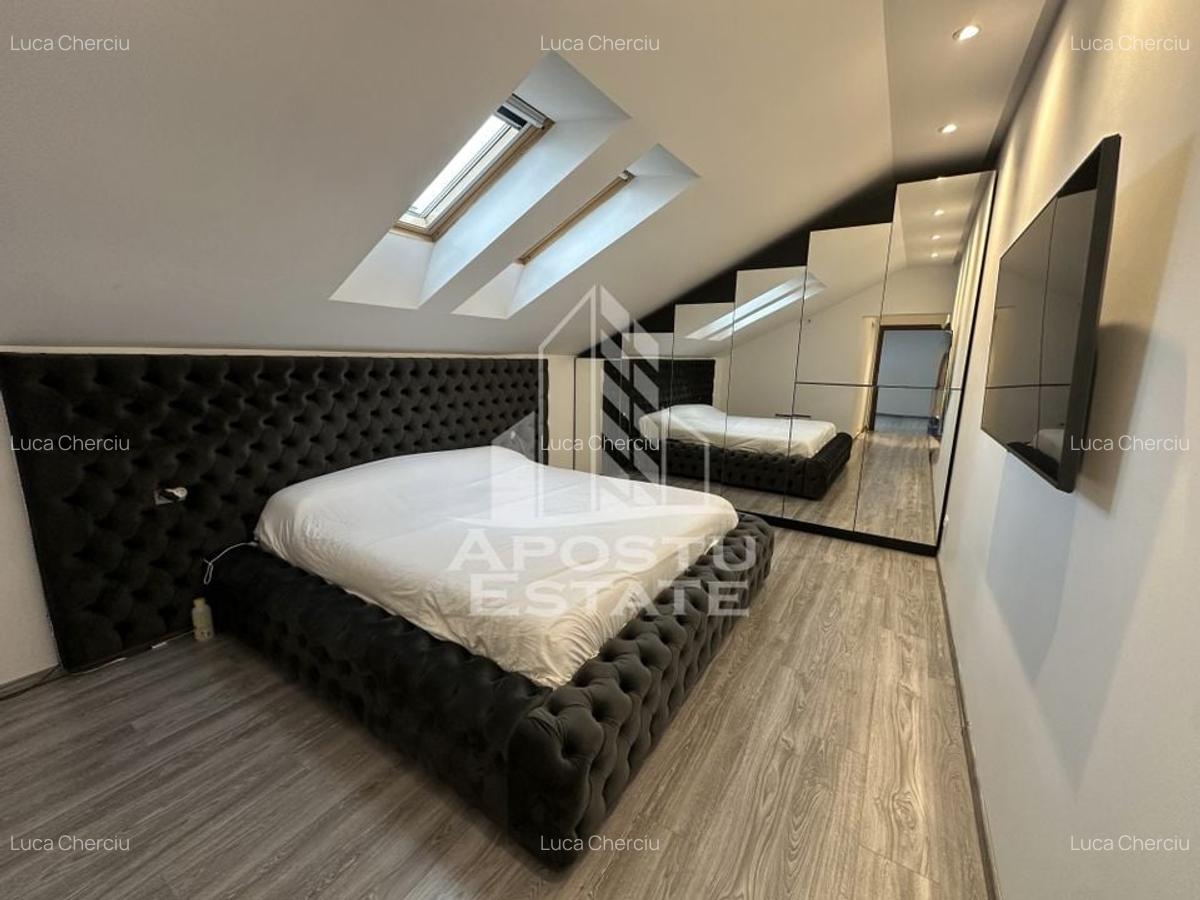 Penthouse mobilat de lux pe 2 nivele cu 3 camere si 2 bai in Giroc. - 16