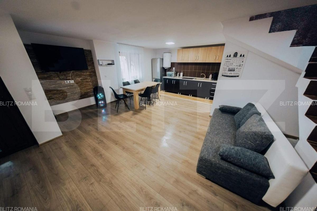 Cabana rustica,4 camere,90mp utili,foisor,gratar,teren 182mp,zona Baile Figa - 1