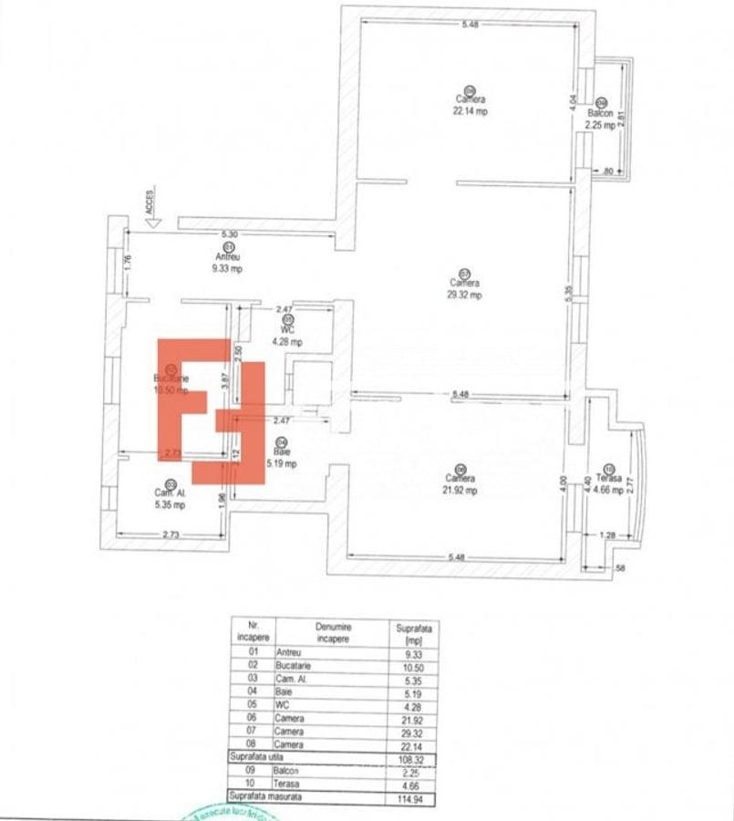 Apartament cu 3 camere nedecomandat, mobilat în Iosefin - 26