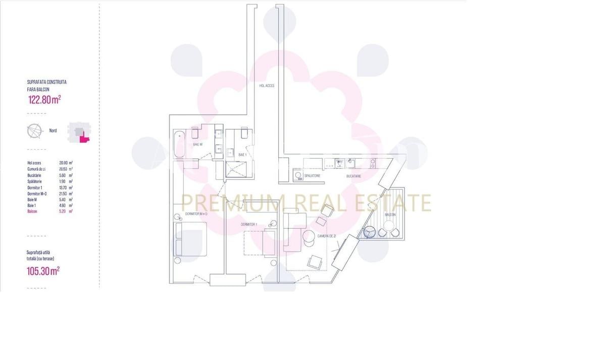 Apartament cu 3 camere decomandat în Barbu Văcărescu - 15