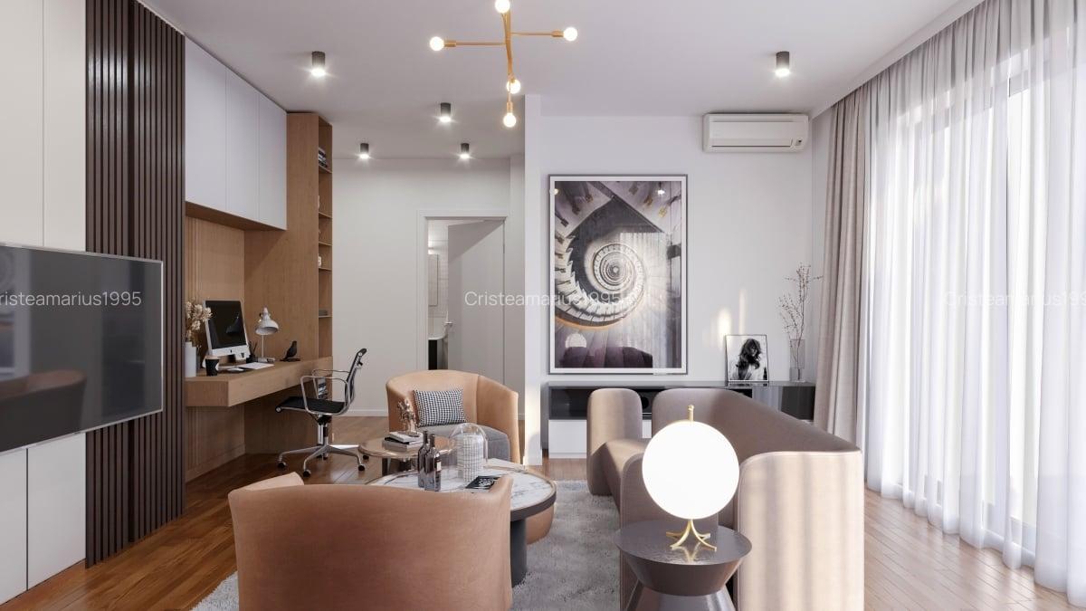 Apartament o camera, 38,5 mp, etaj 1, Bloc premium, Marasti - 7