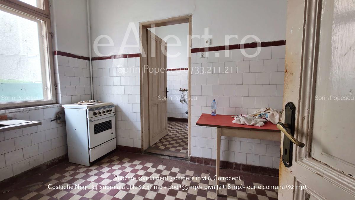 Apartament cu 3 camere în vilă, Cotroceni – Costache Negri 34 - 40