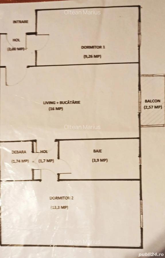 Apartament cu 2 camere zona centrala - 8