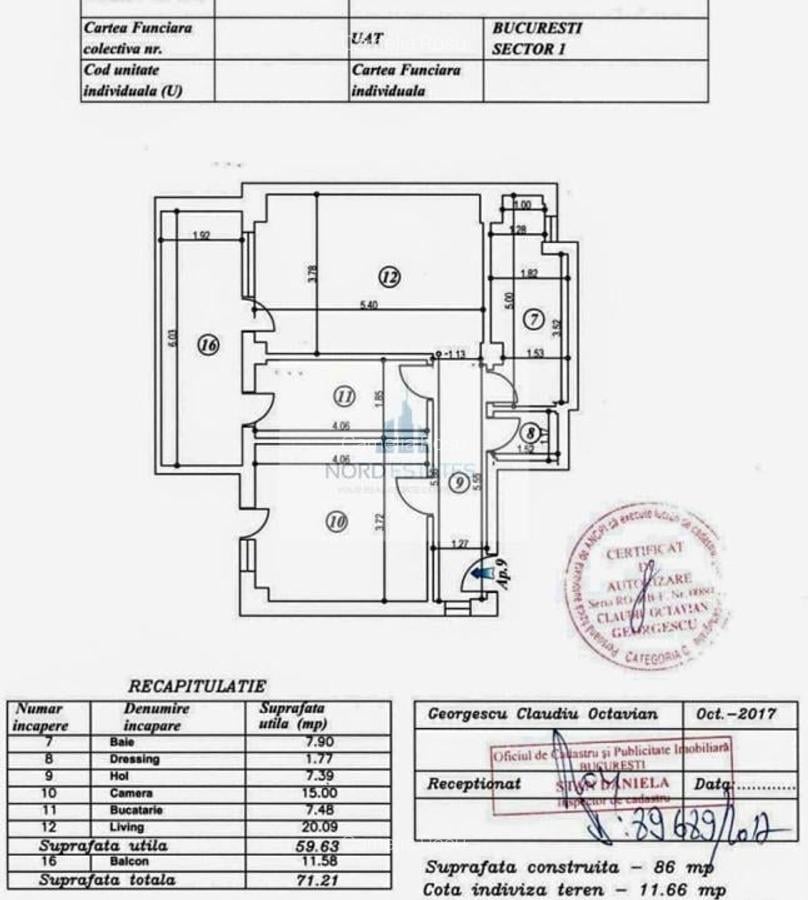 Apartament cu 2 camere decomandat în Băneasa - 12