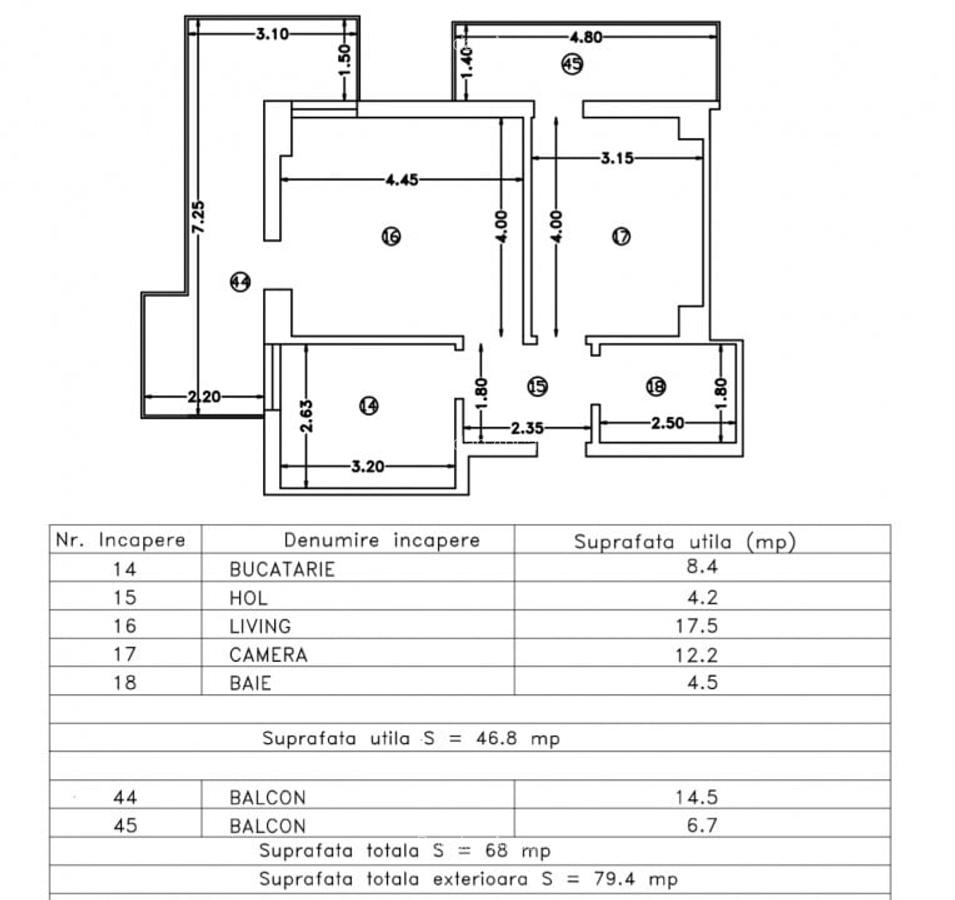 Locuinta cu bucatarie inchisa, luminosa bloc finalizat Mamaia Nord - 6