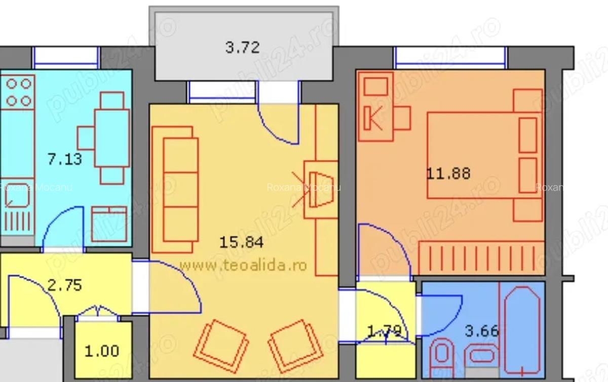 Apartament 2 Camere, Bvd Independen?ei - 1