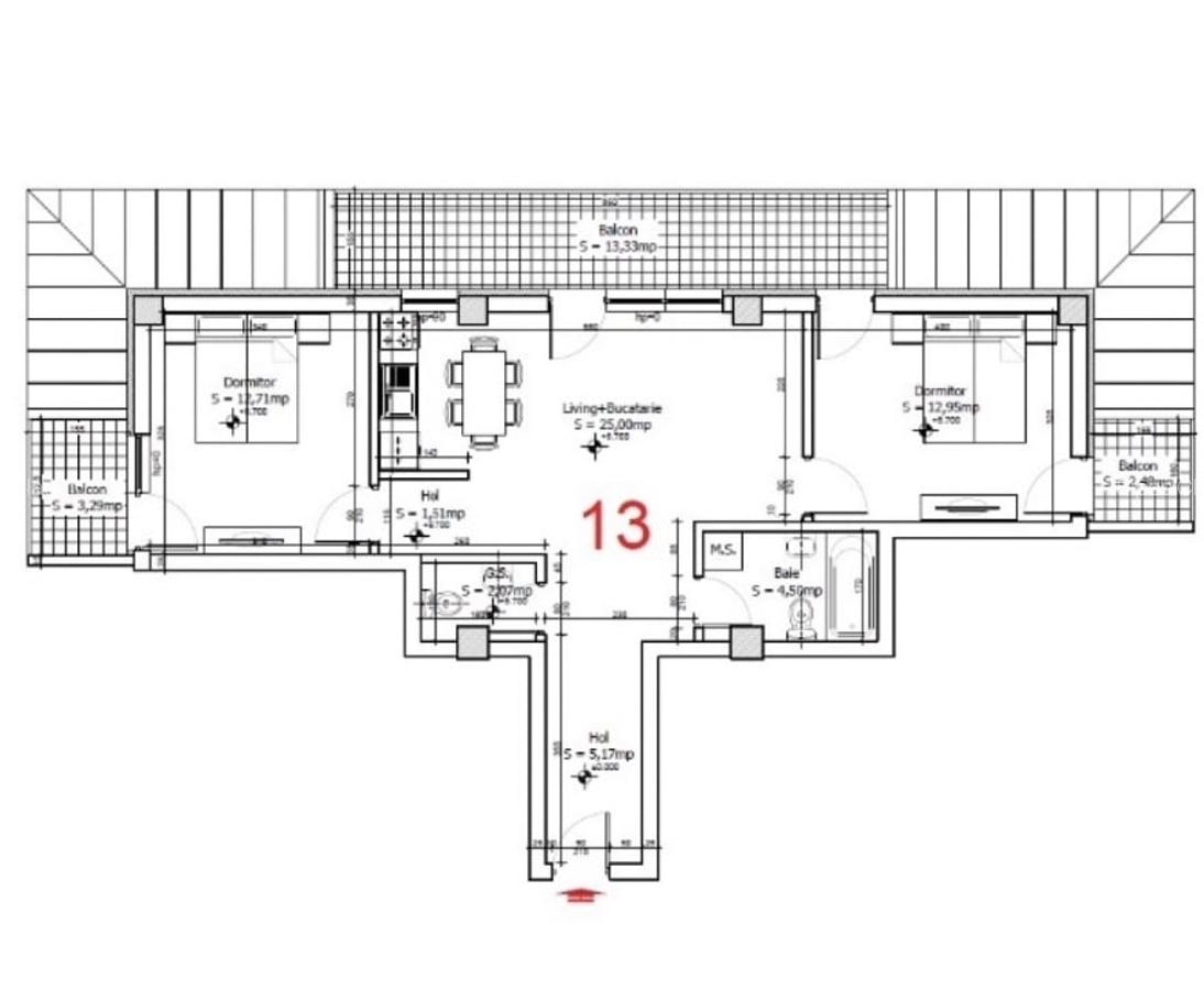 Apartament 3 camere 2 locuri parcare Complex Maramures, Otopeni - 9