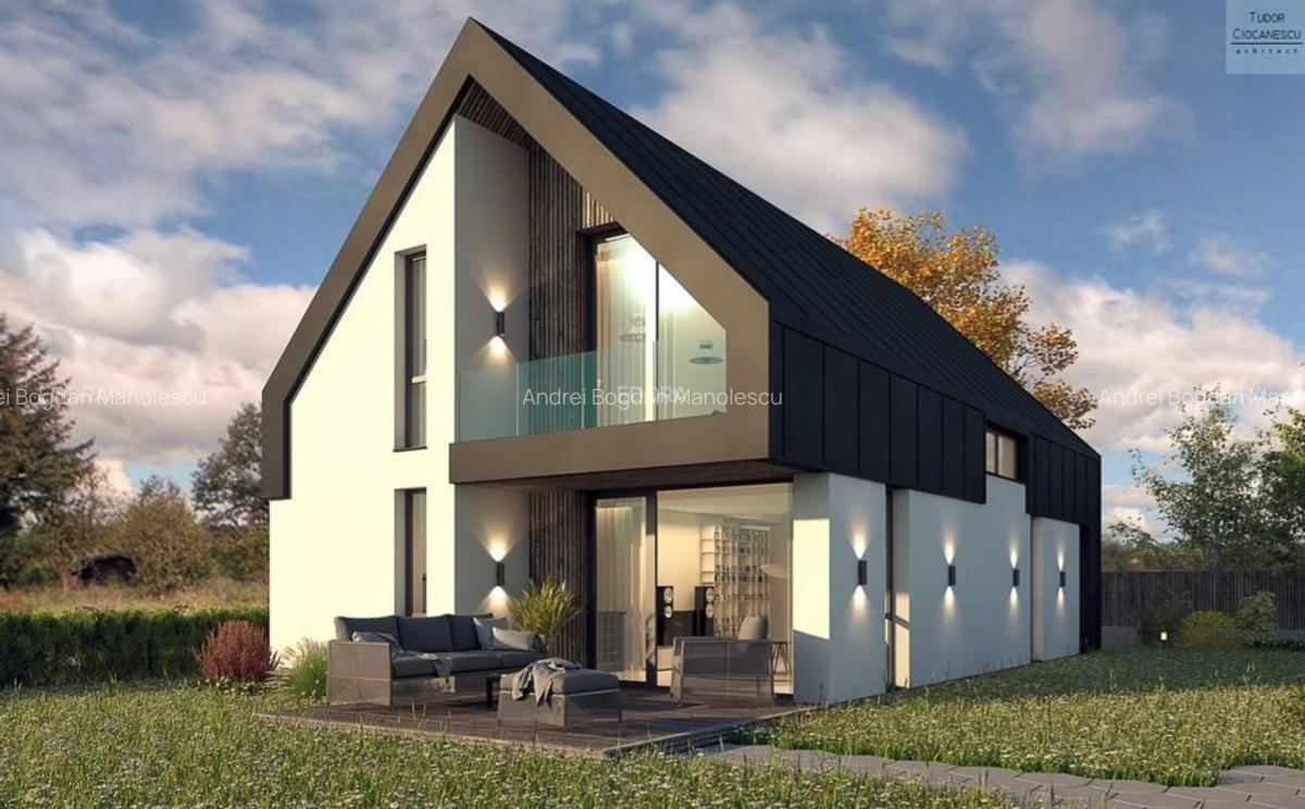 Vanzare vila lux  cu arhitectura premium si curte mare in Magurele - 3