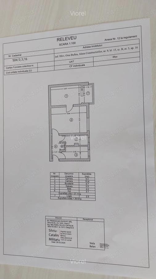 Proprietar ,vand apartament 2 camere- BUFTEA - 1