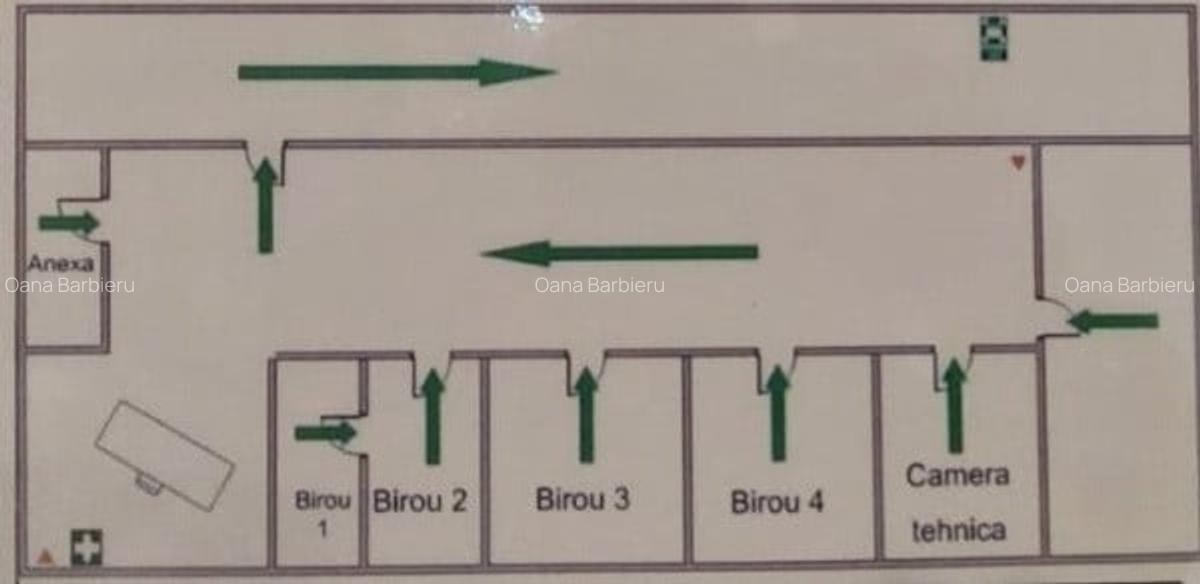 Delfinariu, spatiu 289 mp., ideal birouri/sali de curs etc., parcare - 15