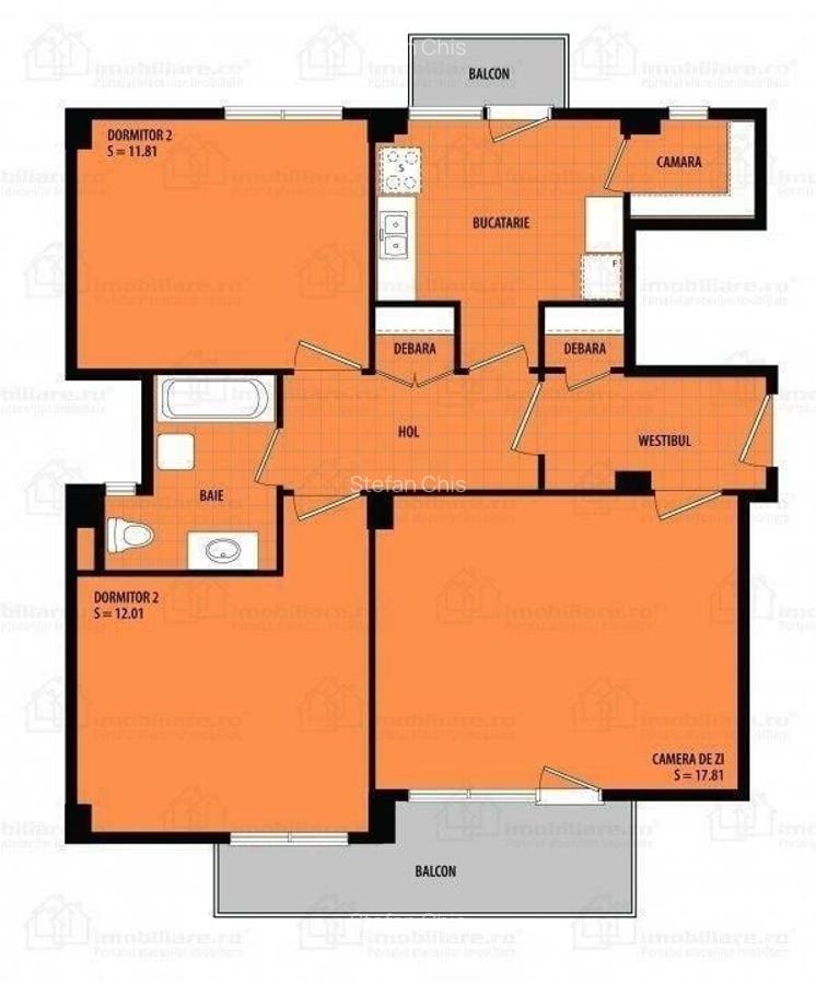 Apartament 3 camere | Piata Universitatii | 4 min metrou Universitate - 13