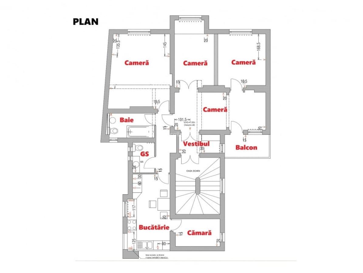Piata Victoriei - Sf. Voievozi - Apartament 4 camere , bloc boutique consolidat - 13