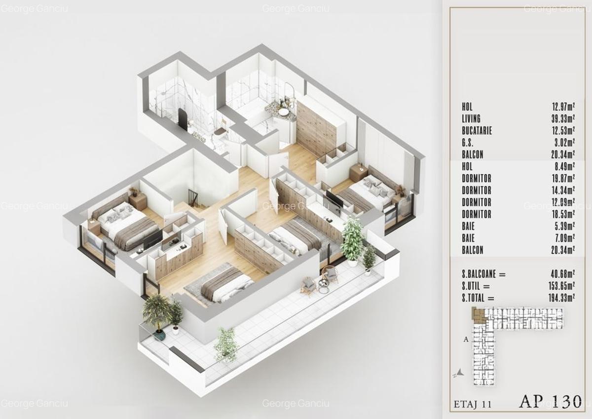Apartament cu 5 camere decomandat în Theodor Pallady - 2