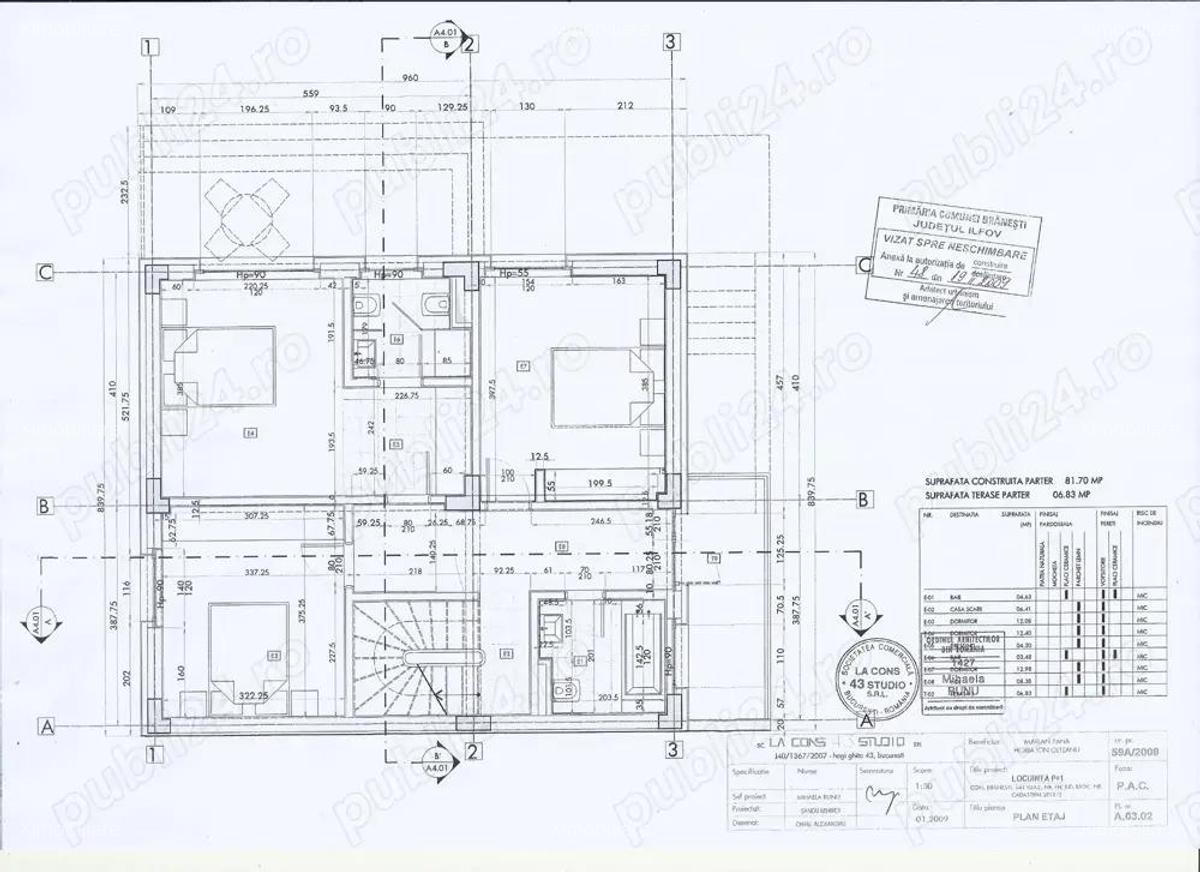 Branesti, Islaz, pret pentru toata proprietatea, doua vile tip duplex alaturate, P+1 - 3