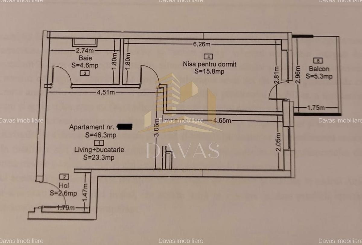 Apartament de 2 camere semidecomandat | Four Seasons - 2