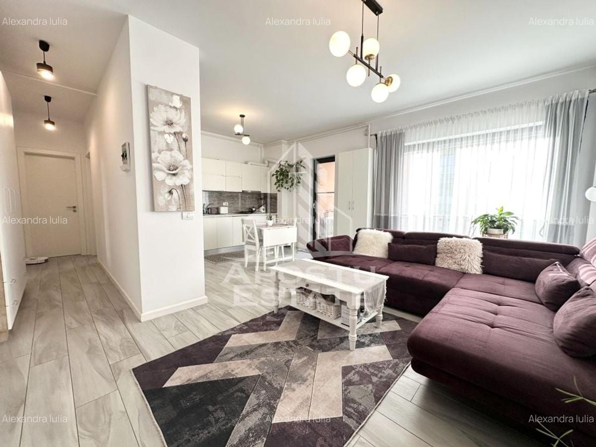 Apartament cu 2 camere, mobilat la etajul 1 cu lift si piscina Giroc. - 2