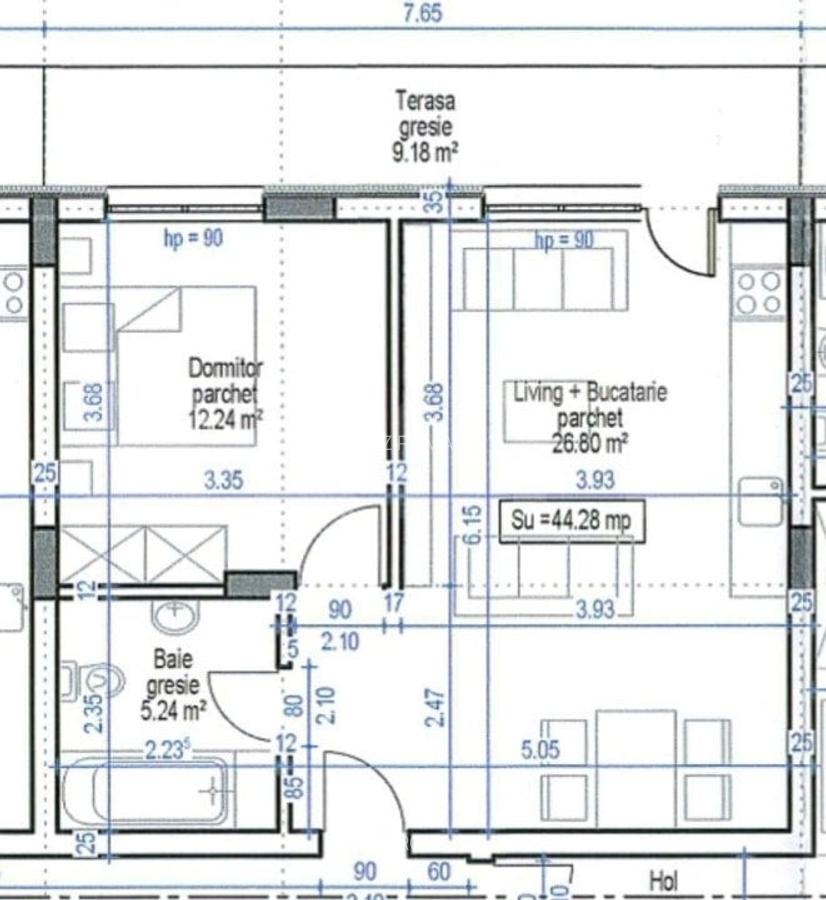 Apartament finisat , incalzire in pardoseala, lift, parcare, zona Teilor - 1