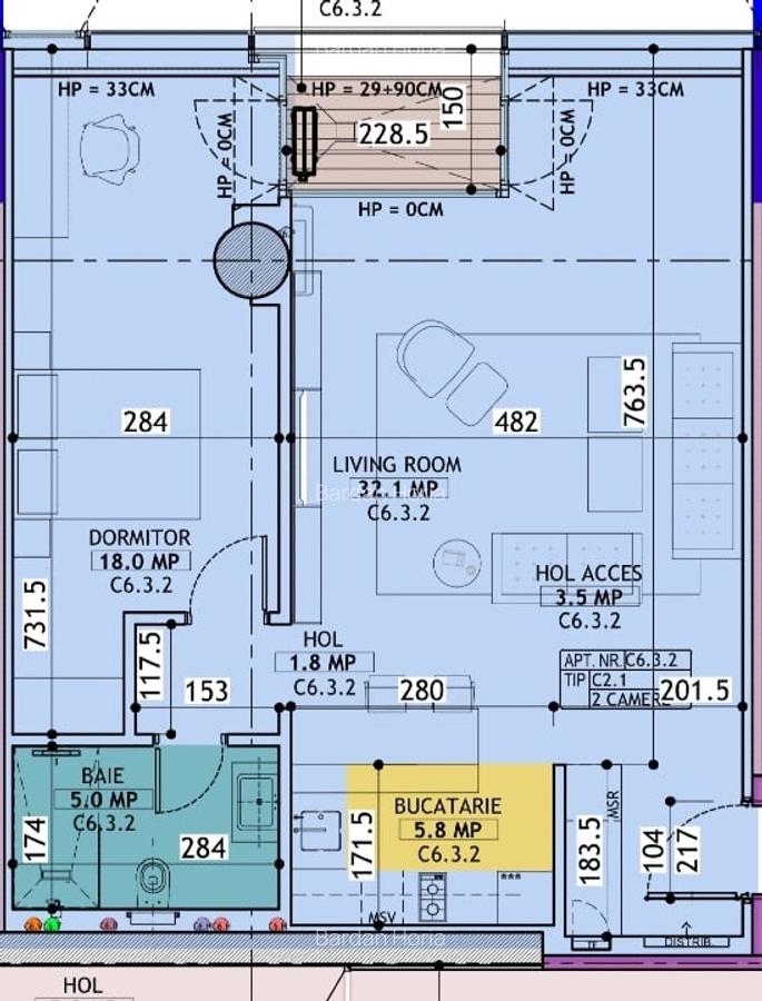 Ap. 2 camere – One North Lofts | Design industrial | Parking | Metrou Pipera - 13