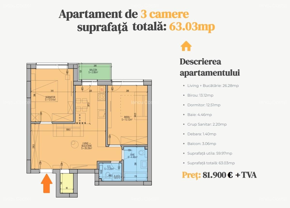 3 camere, 2 Bai, Depozitare - Popesti Leordeni- ACTE GATA - Zona linistita - STB - 2