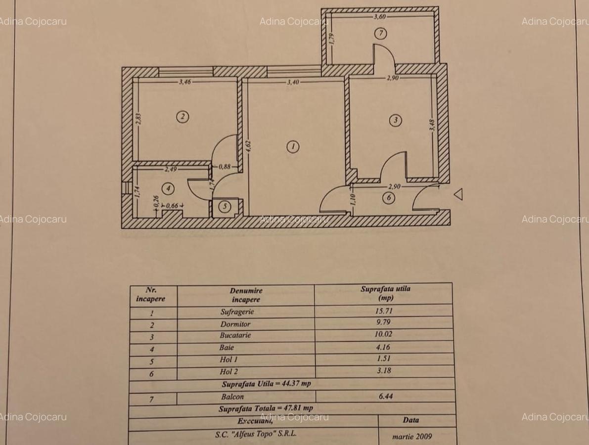 APARTAMENT 2 CAMERE - CENTRALĂ GAZE - POARTA 6 -78000 EURO - 3