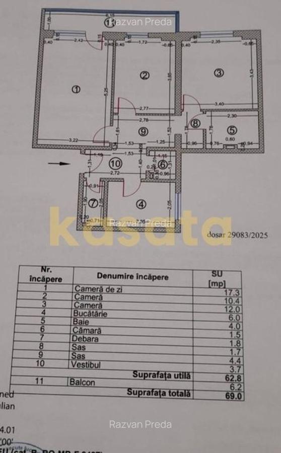 3 camere I Lacul Tei I decomandat I etaj 3 I 69mp I mobilat si utilat - 19