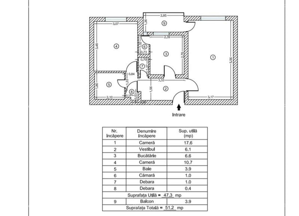 Apartament 2 camere Dristor - 1