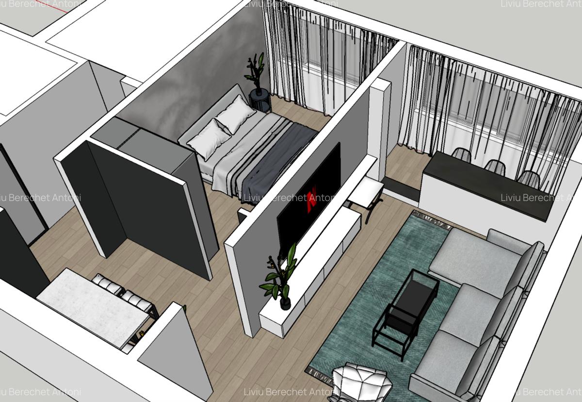 Apartament 2+1 camera, renovat mobilat premium, Teiul Doamnei Obor - 13