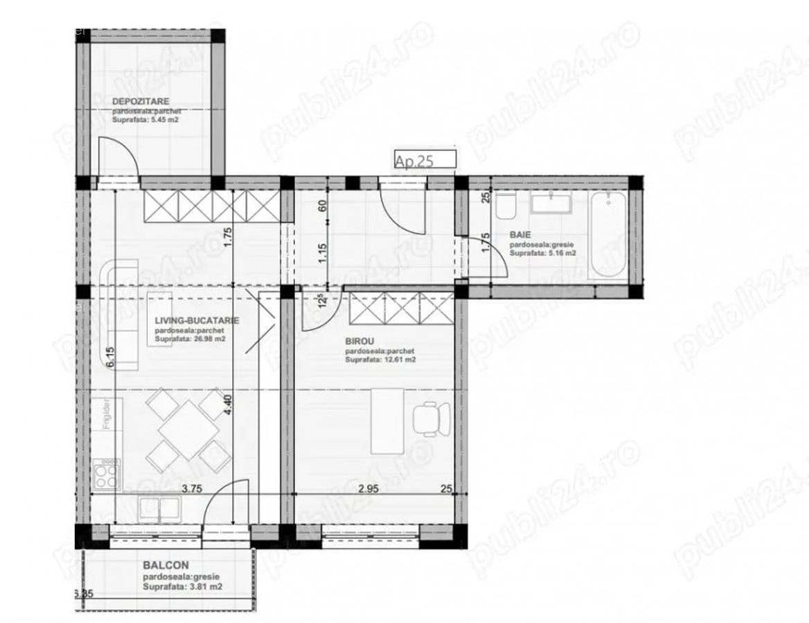 Apartament cu 2 camere decomandat în Nord-Est - 9