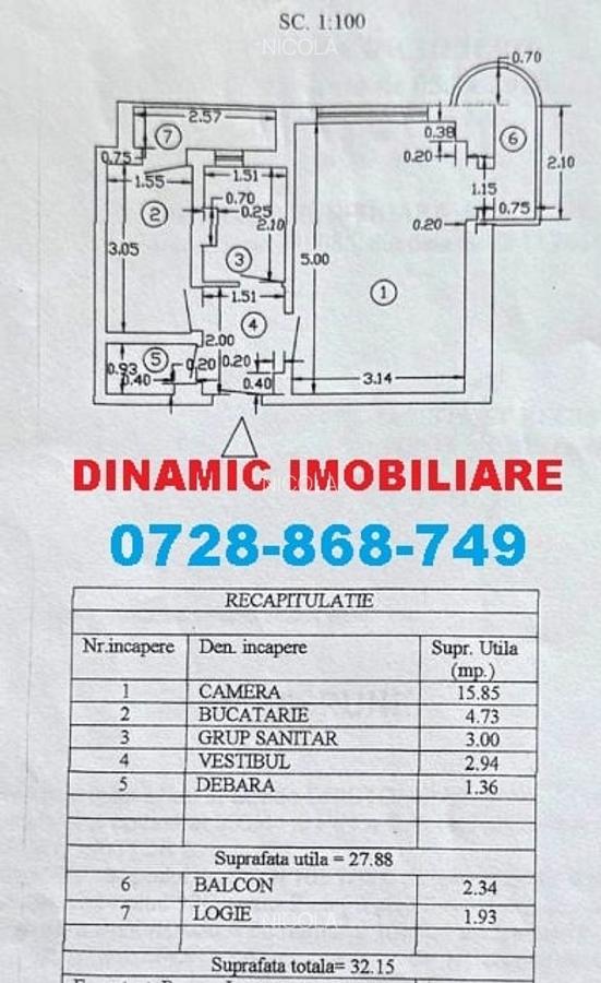 DRISTOR-METROU, STRADAL, decomandata, bloc mixt 1987, libera, 75000euro - 4