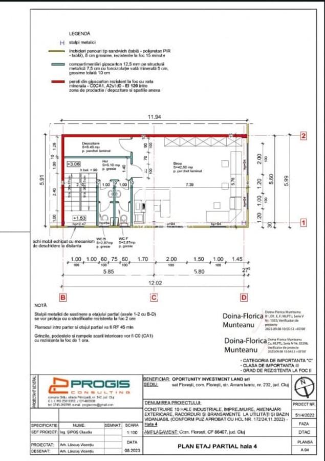 Hala de inchiriat, 420 mp, zona Parc Logistic Gilau-Floresti, Acces autostrada! - 3