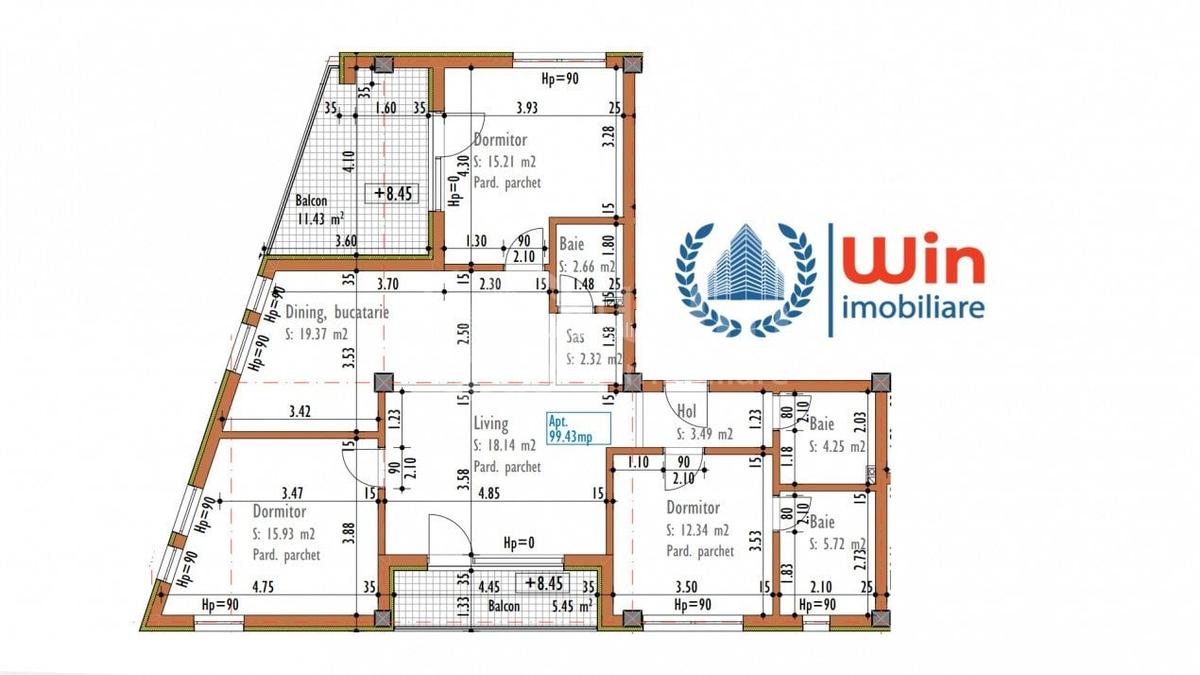 Apartament cu 4 camere semidecomandat în Someșeni - 2
