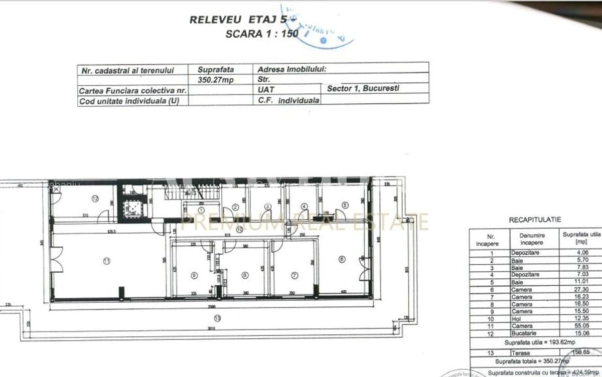 Penthouse superb, spatios cu 5 camere, mobilat partial, 3 parcari, terasa 157mp - 11