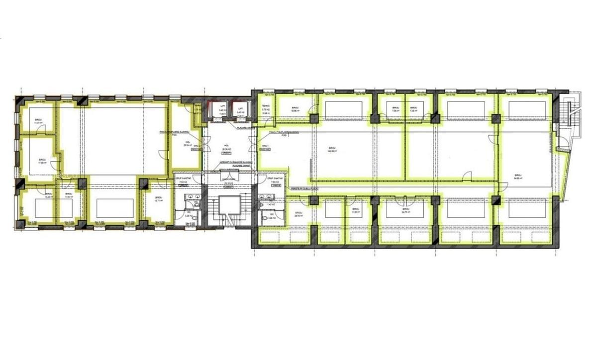 Zero comision, 260-682mp birou mobilat, move-in ready, Romana, 6' metrou - 19