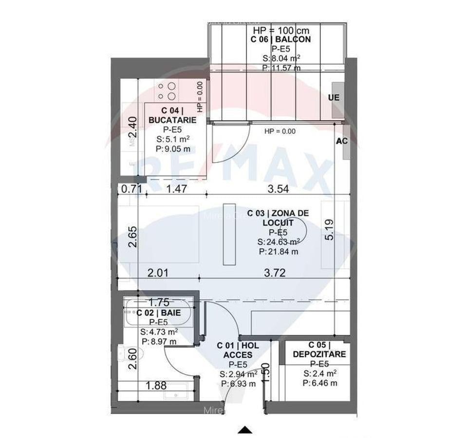 Vanzare APARTAMENT CU 3 CAMERE -DEZVOLTATOR - 1