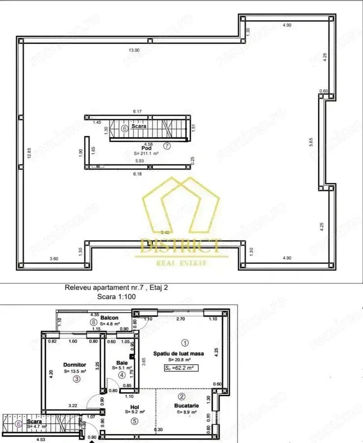 Apartament cu 2 camere si pod amenajabil | Dumbravita - 8