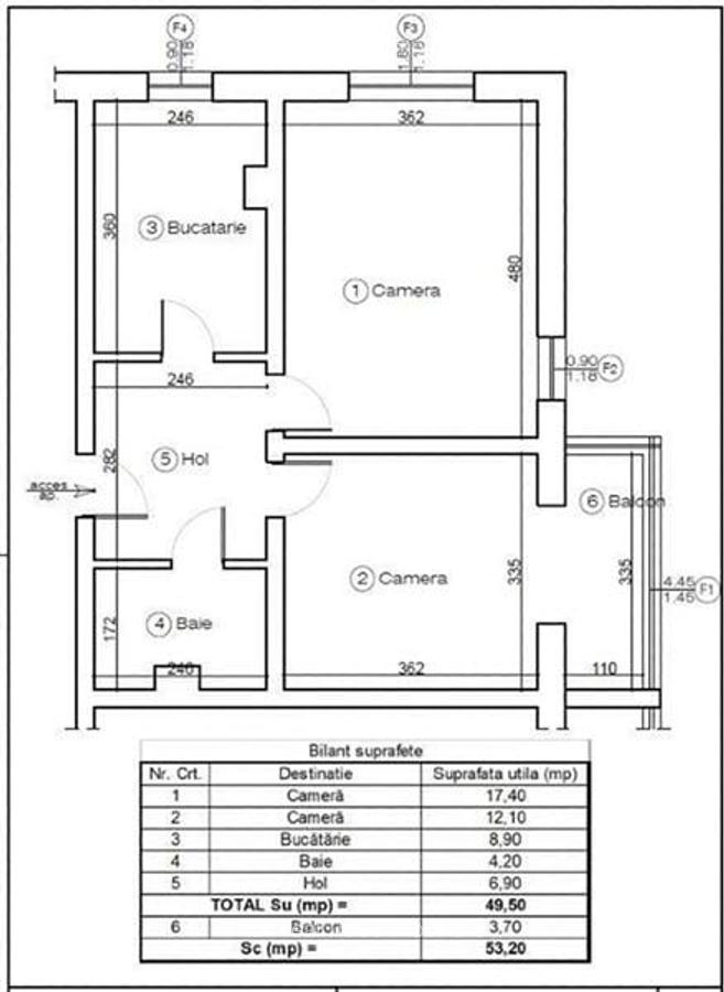 Apartament cu 2 camere decomandat în Răcădău - 9