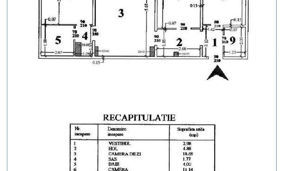 Soseaua Salaj - RAHOVA, Apartament cu 3 camere - 72 mp - etaj 8 - 9