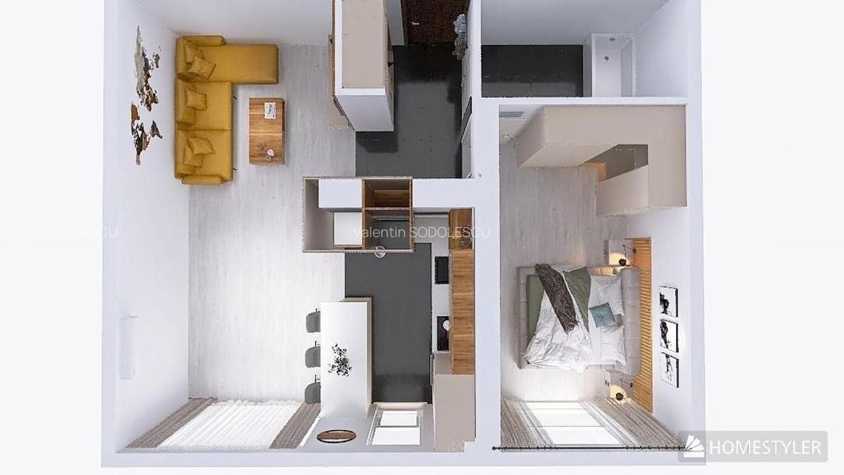 Apartament cu 2 camere decomandat în Lipovei - 19