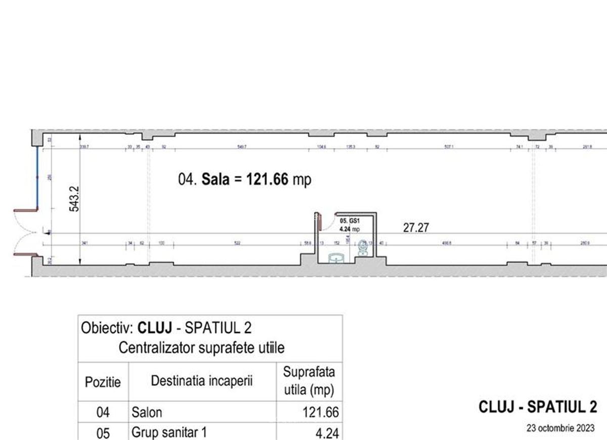 Spatiu Comercial 152mp,open space,parcare, Sopor,zona Baza Sportiva - 5