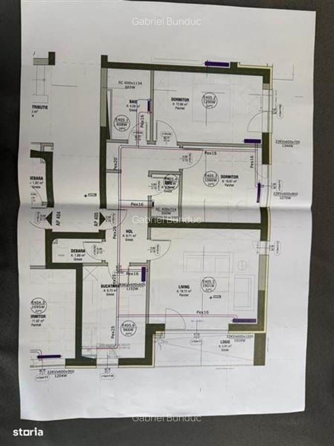 Apartament cu 3 camere decomandat, mobilat în Tractorul - 15