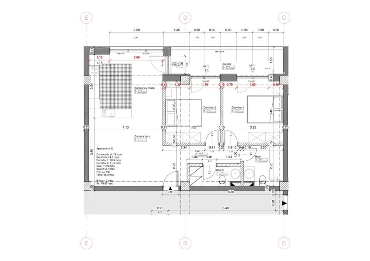 Apartament 3 camere LA CHEIE., garaj si boxa, Sibiu - 10