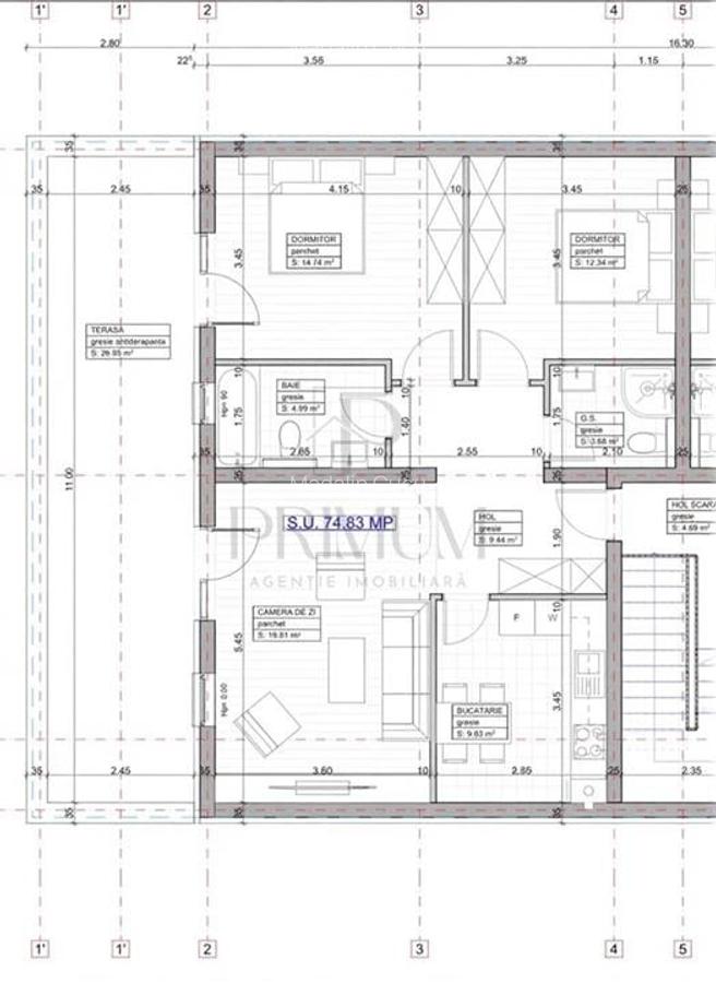 GIROC - 3 CAM - DECOMANDAT - 2 BAI - TERASA 30MP - LOC PARCARE - BLOC NOU - 8