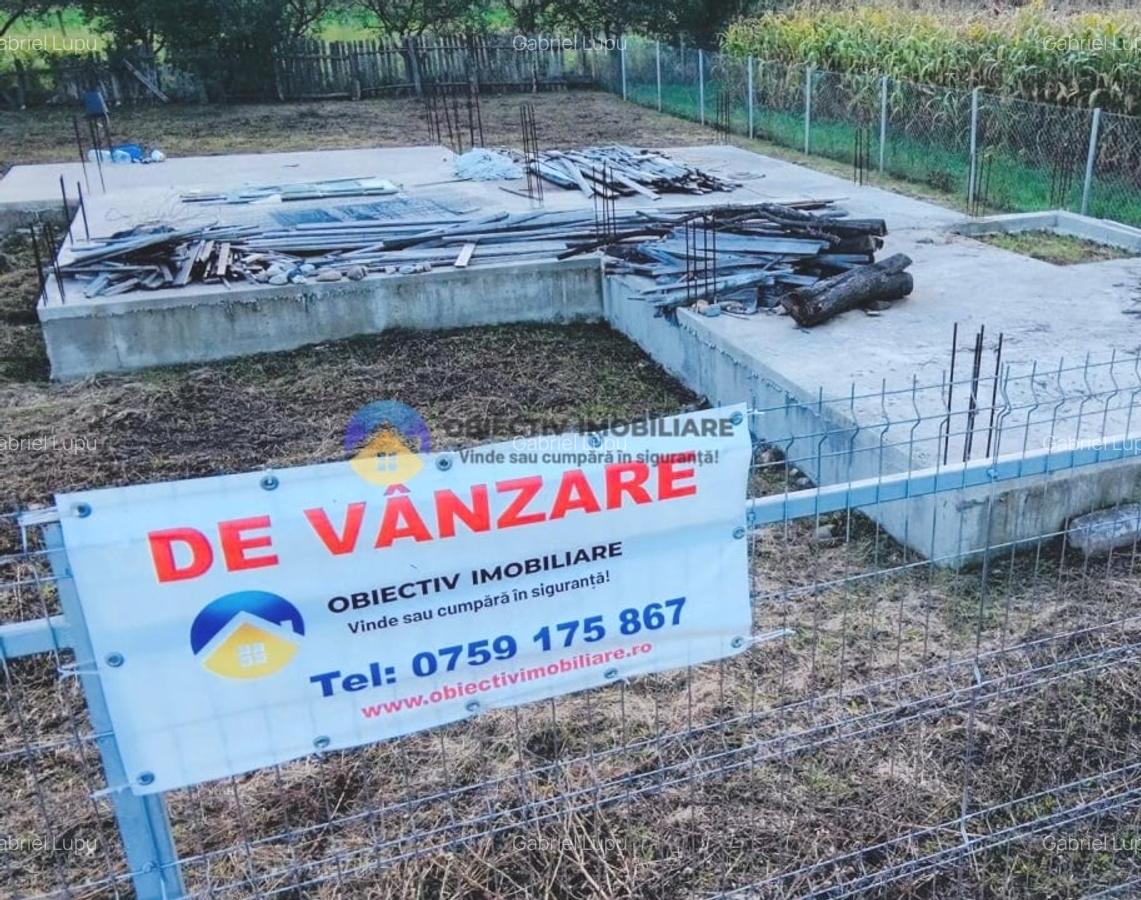 TEREN cu temelie ciment  PANGARATI - STEJARU - 11