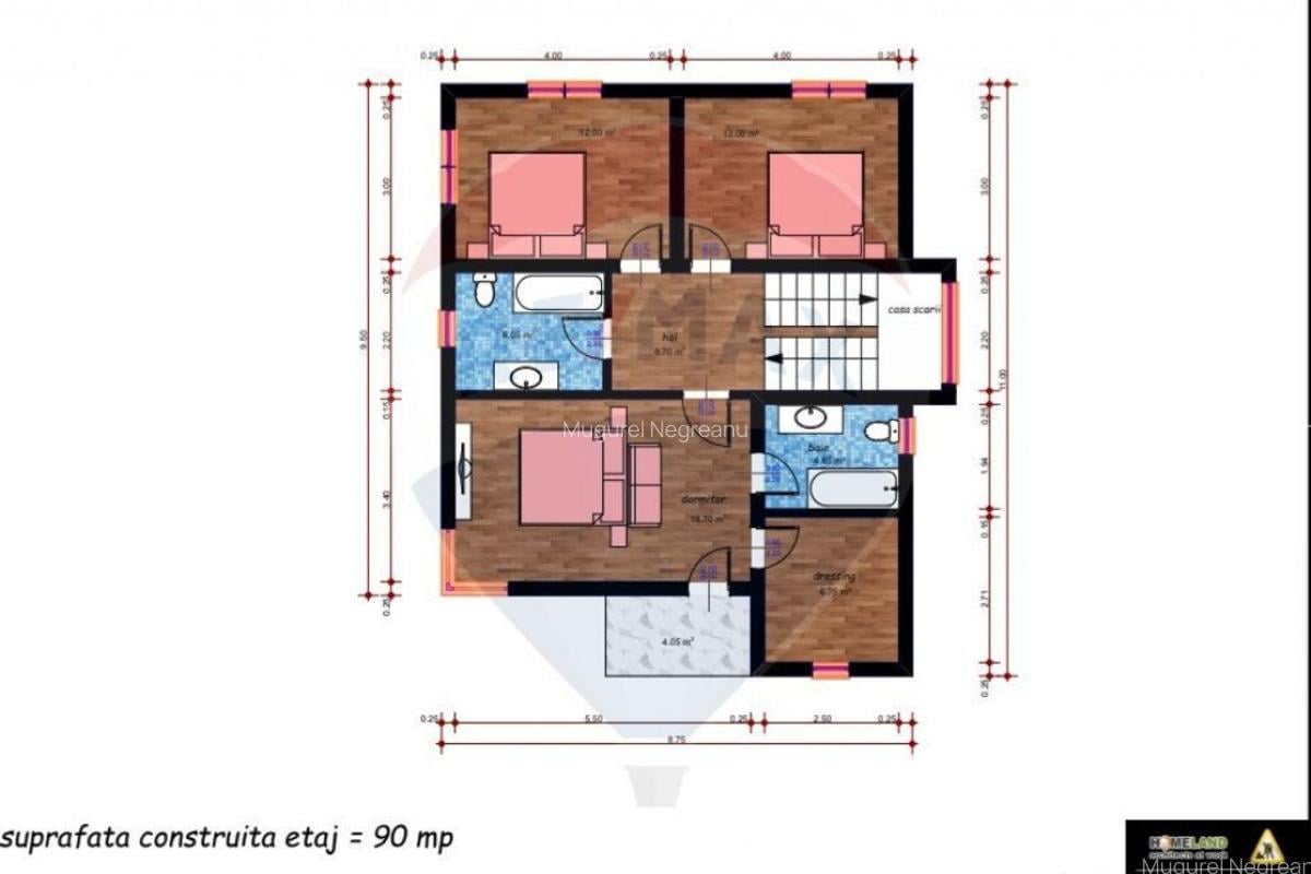 Teren cu proiect si avize obtinute 500 mp Cocosesti / Ale... - 11