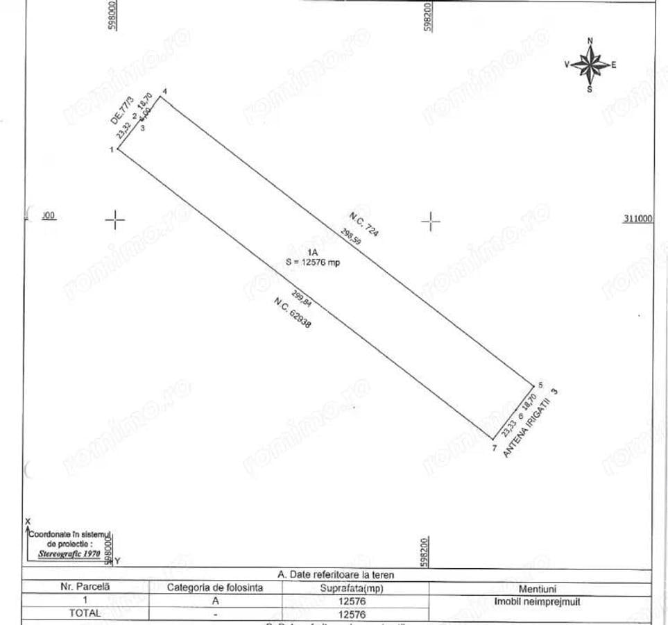 Teren Extravilan In Rate Primaverii Com. Berceni | 12.576mp | #EG41 - 2