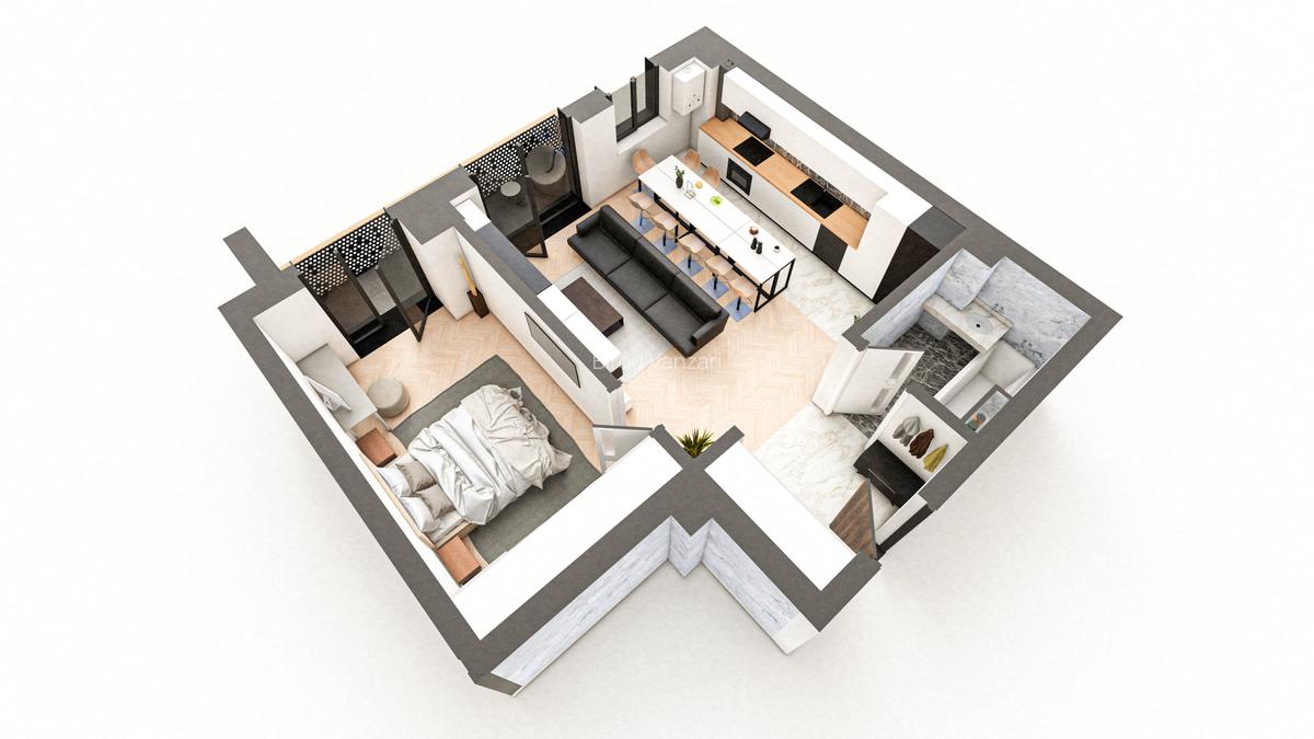 BRAUS CONFORT - Apartament Tip C – 2 Camere - 4