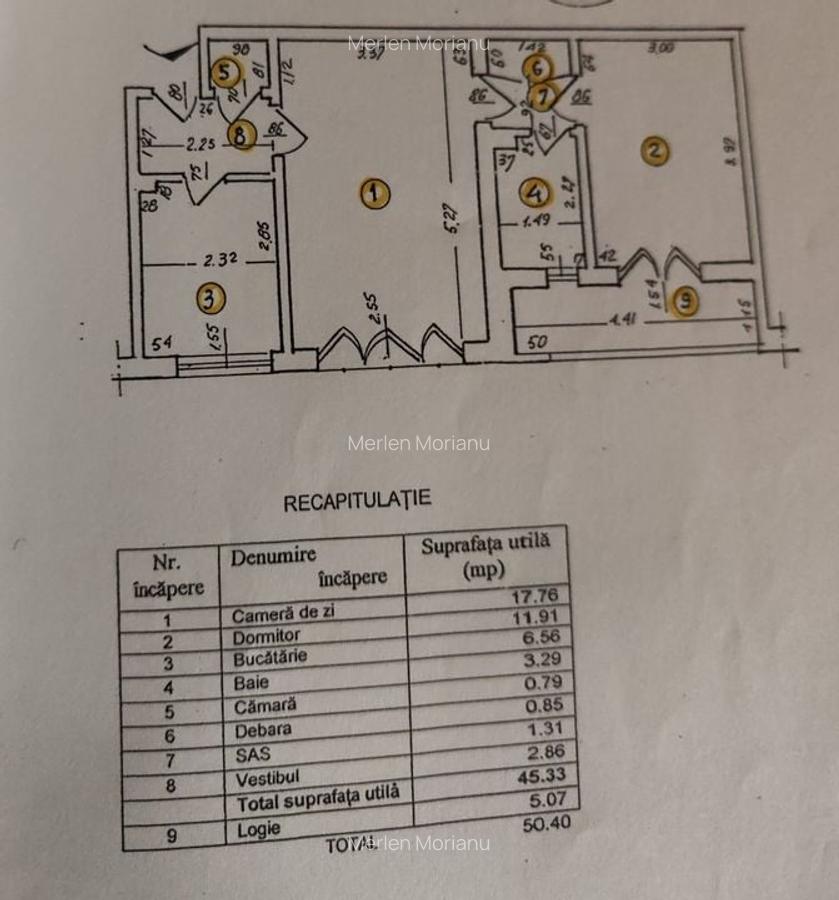 De vanzare apartament luminos de 2 camere in Titan la 3 min. metrou si parc IOR - 9