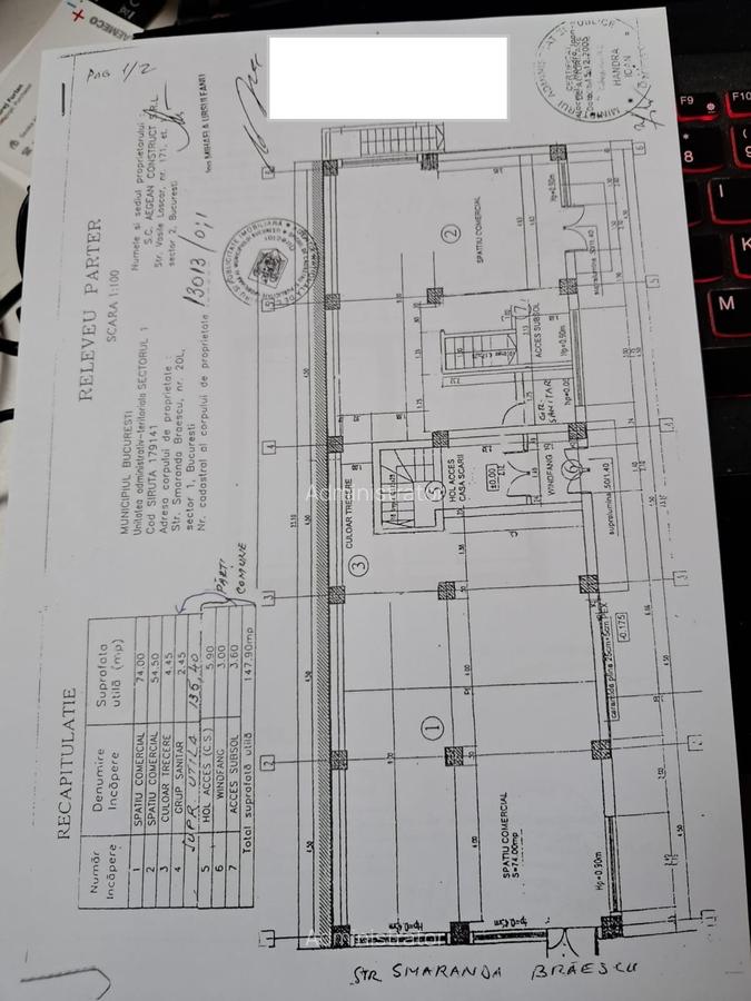 Vânzare spațiu comercial suprafata utilă 197 mp, parter, liber,  Aviației. - 10