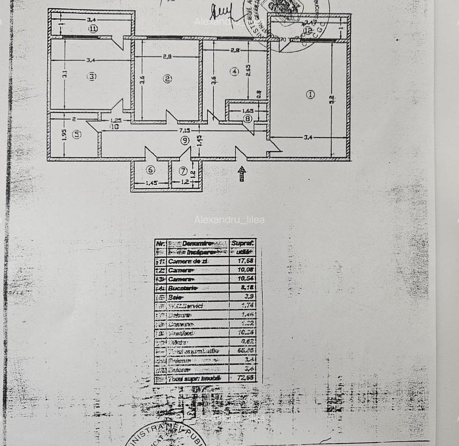 Apartament de vanzare 3 camere, Diham, B.Chisinau, Cernauti - 20